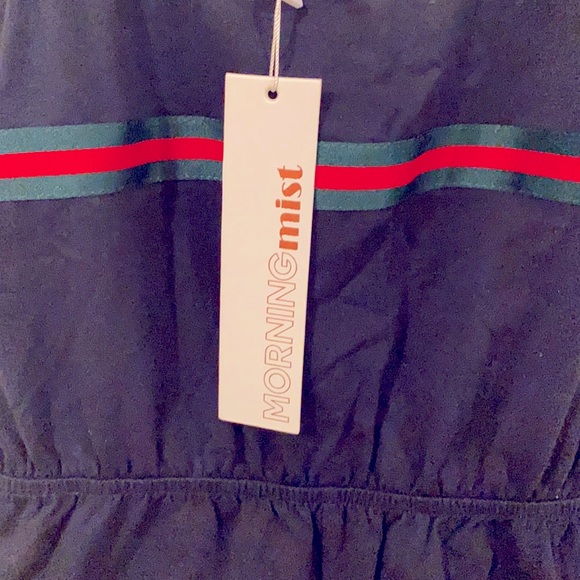 Morning Mist Navy blue Romper playsuit size 8 - Picture 2 of 5